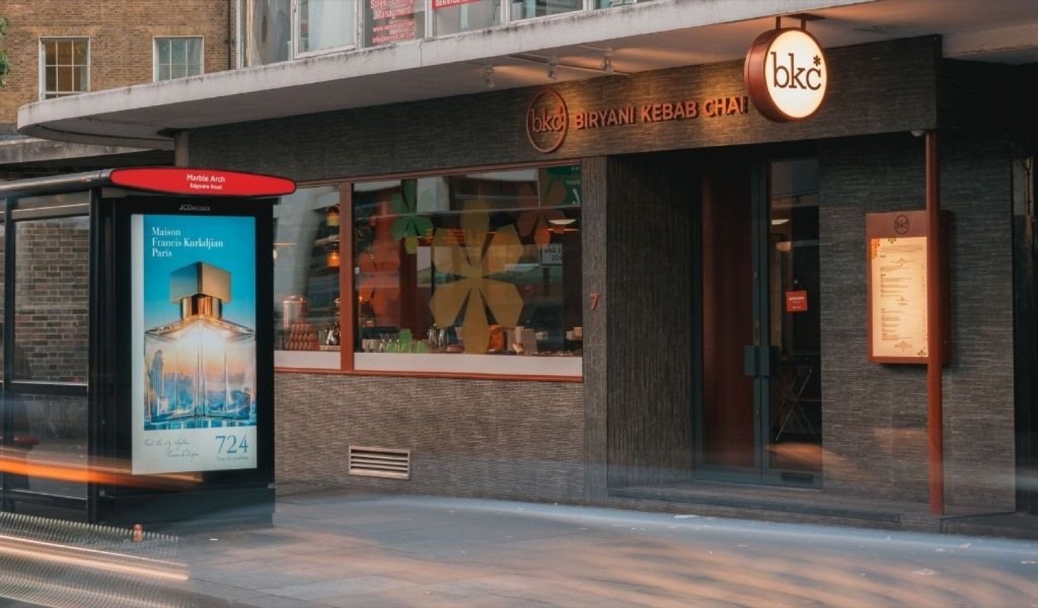 BKC's Biryani Kebab Chai shopfront near Marble Arch