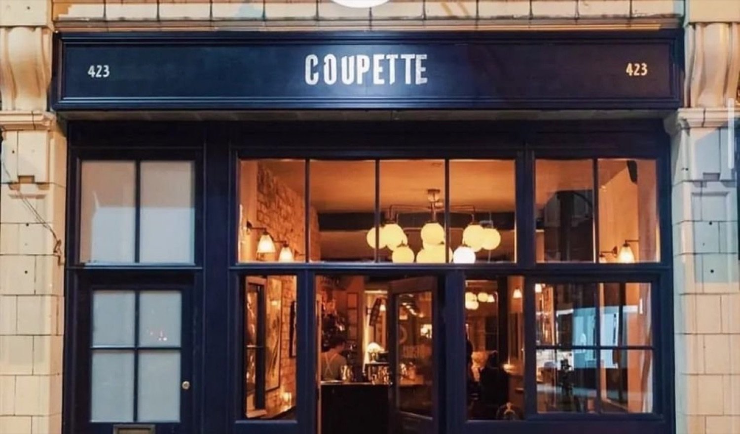 Coupette's blue shopfront in Bethnal Green, East London