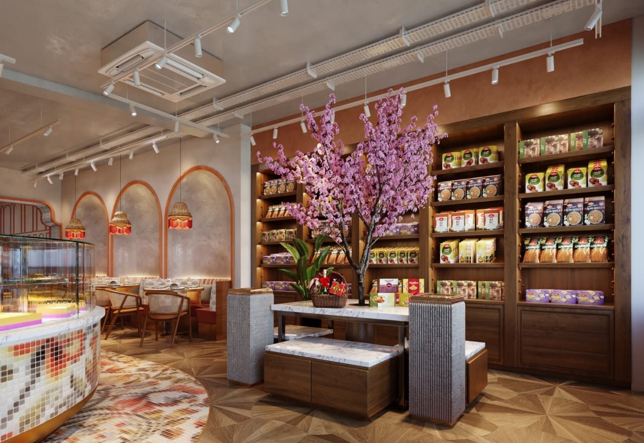 The sweets and snacks shop at Haldiram&rsquo;s London