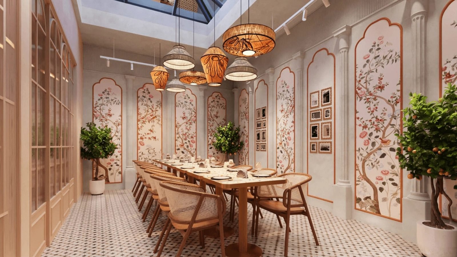 The private dining room at Haldiram&rsquo;s London